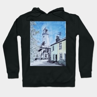 Southwold Lighthouse Watercolour Painting Hoodie